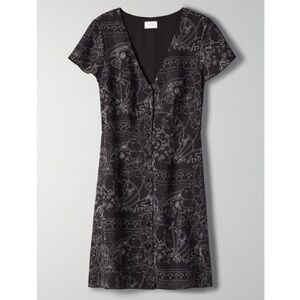 Wilfred Aritzia black pattern mini dress - Naziere